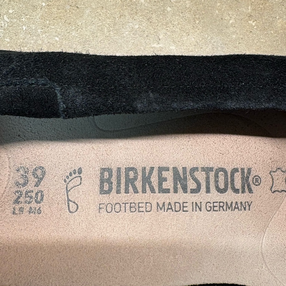 Birkenstock Women's Black Suede Ballet Flats - Picture 2 of 3